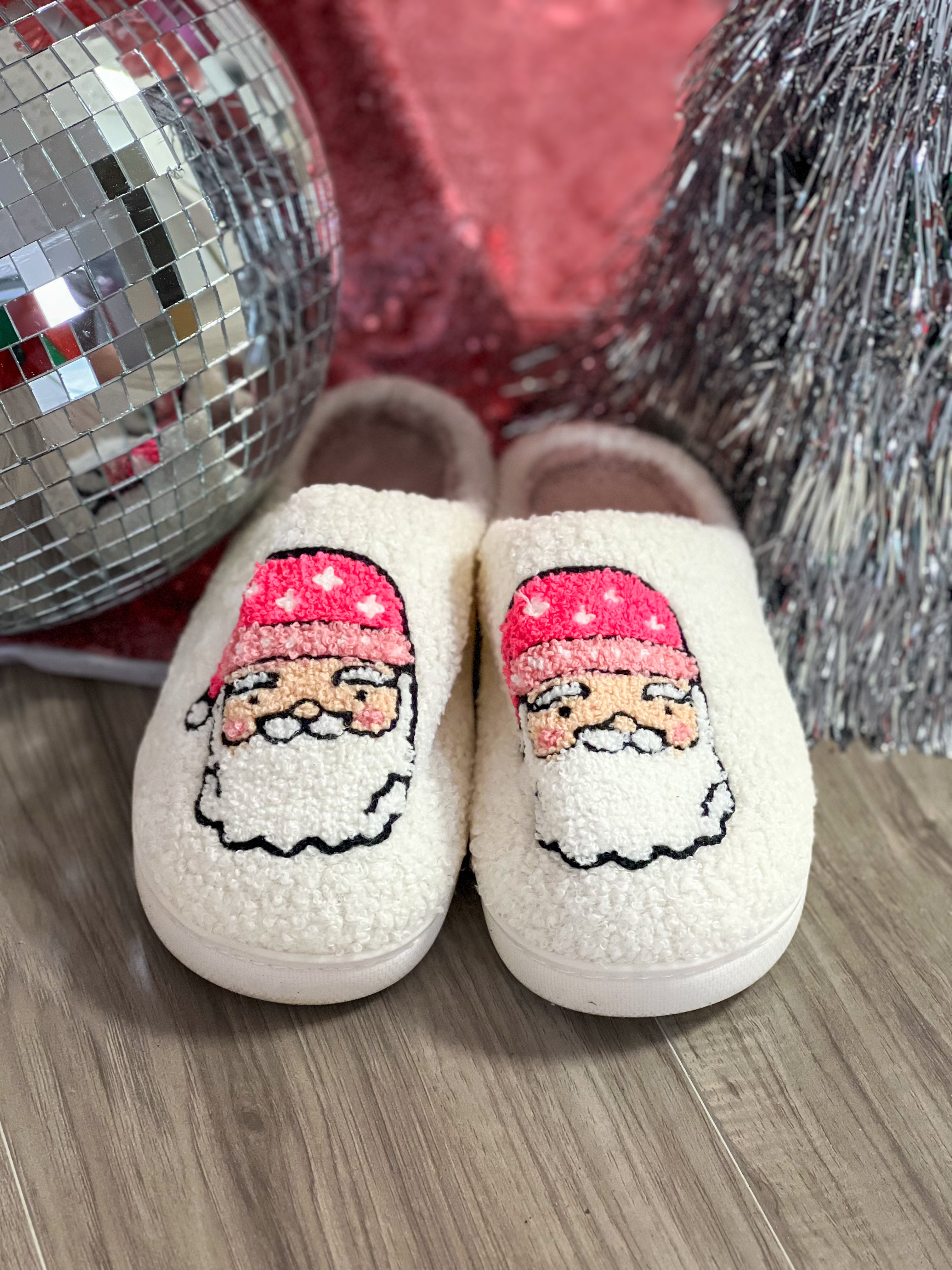 Preppy Santa Slippers