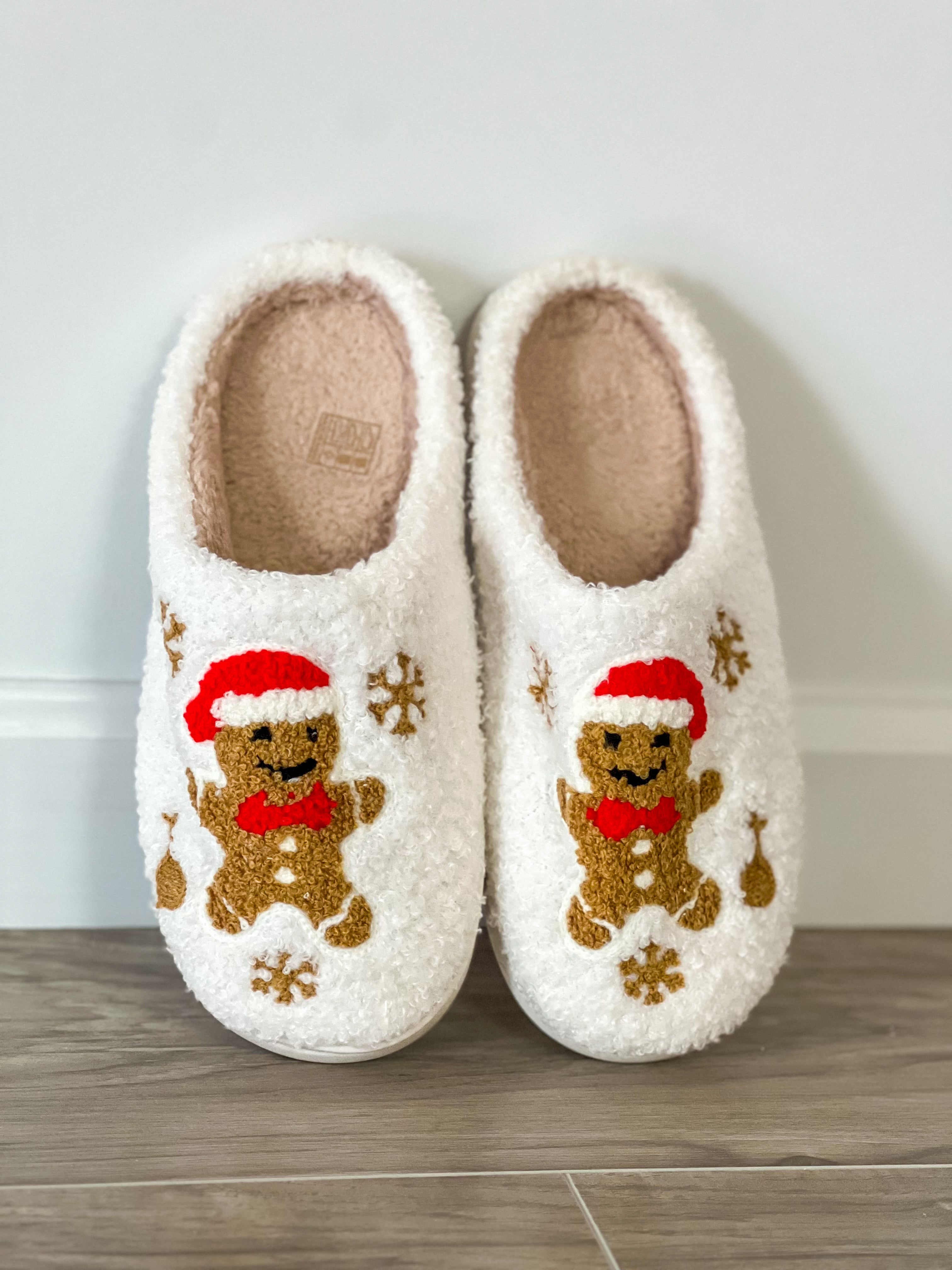 Gingerbread Man Slippers