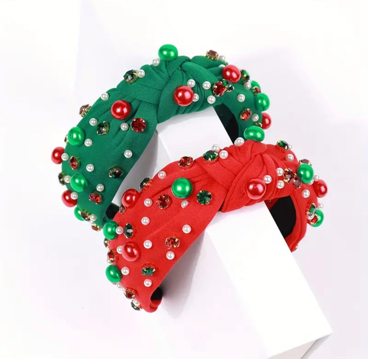 Beaded Christmas Headband