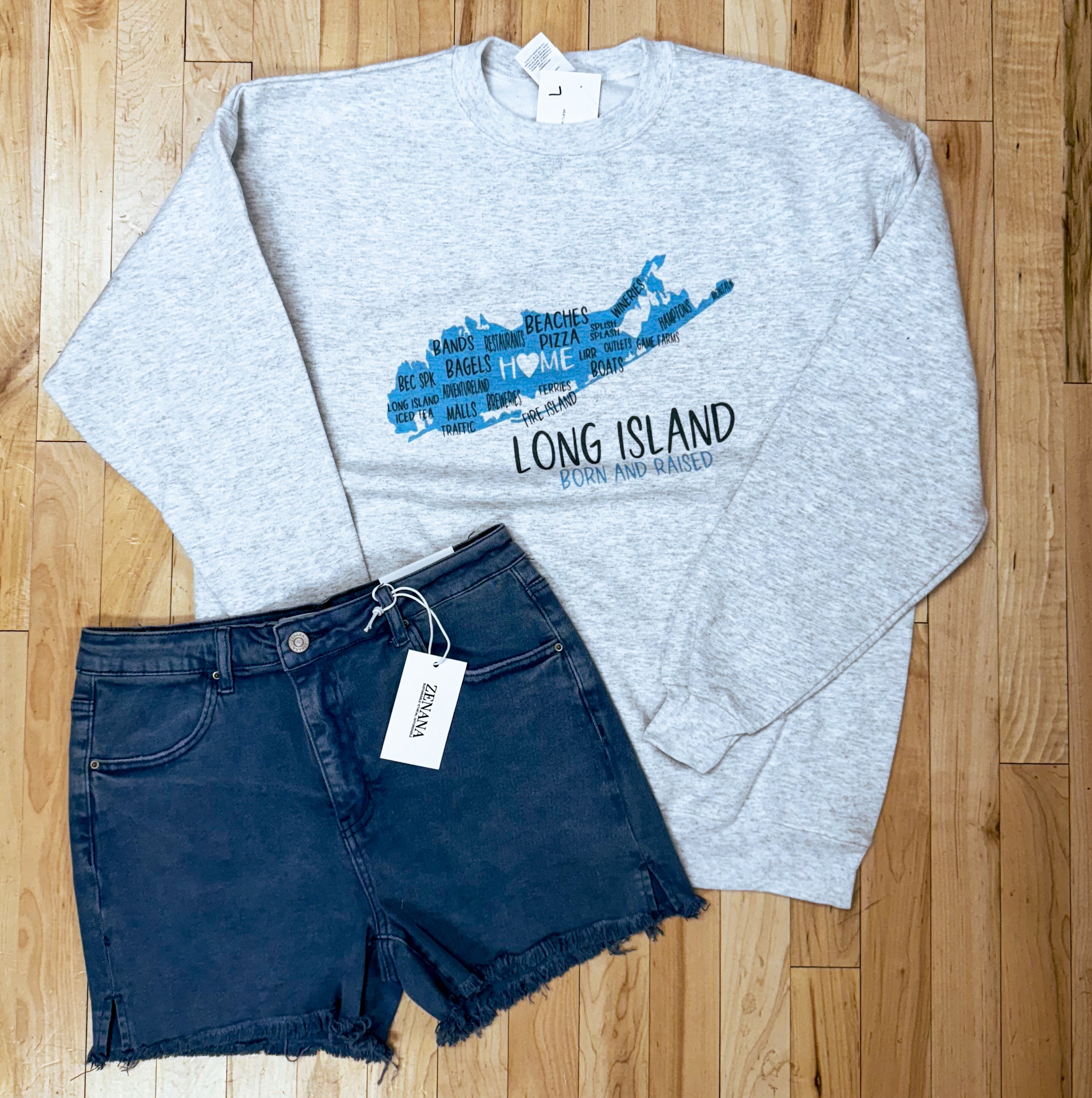 Born & Raised On LI Sweatshirt