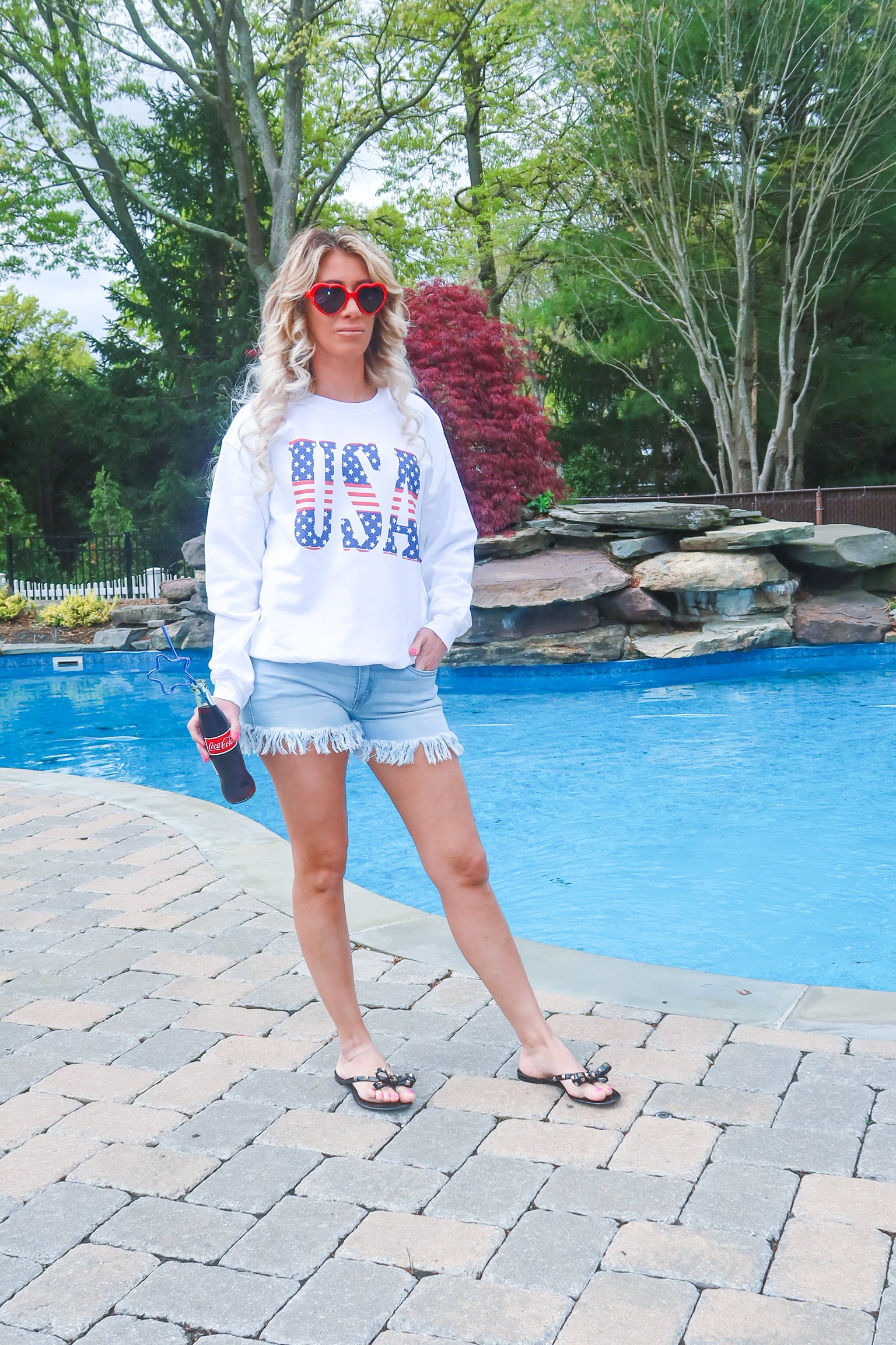 Stars & Stripes USA Oversized Sweatshirt