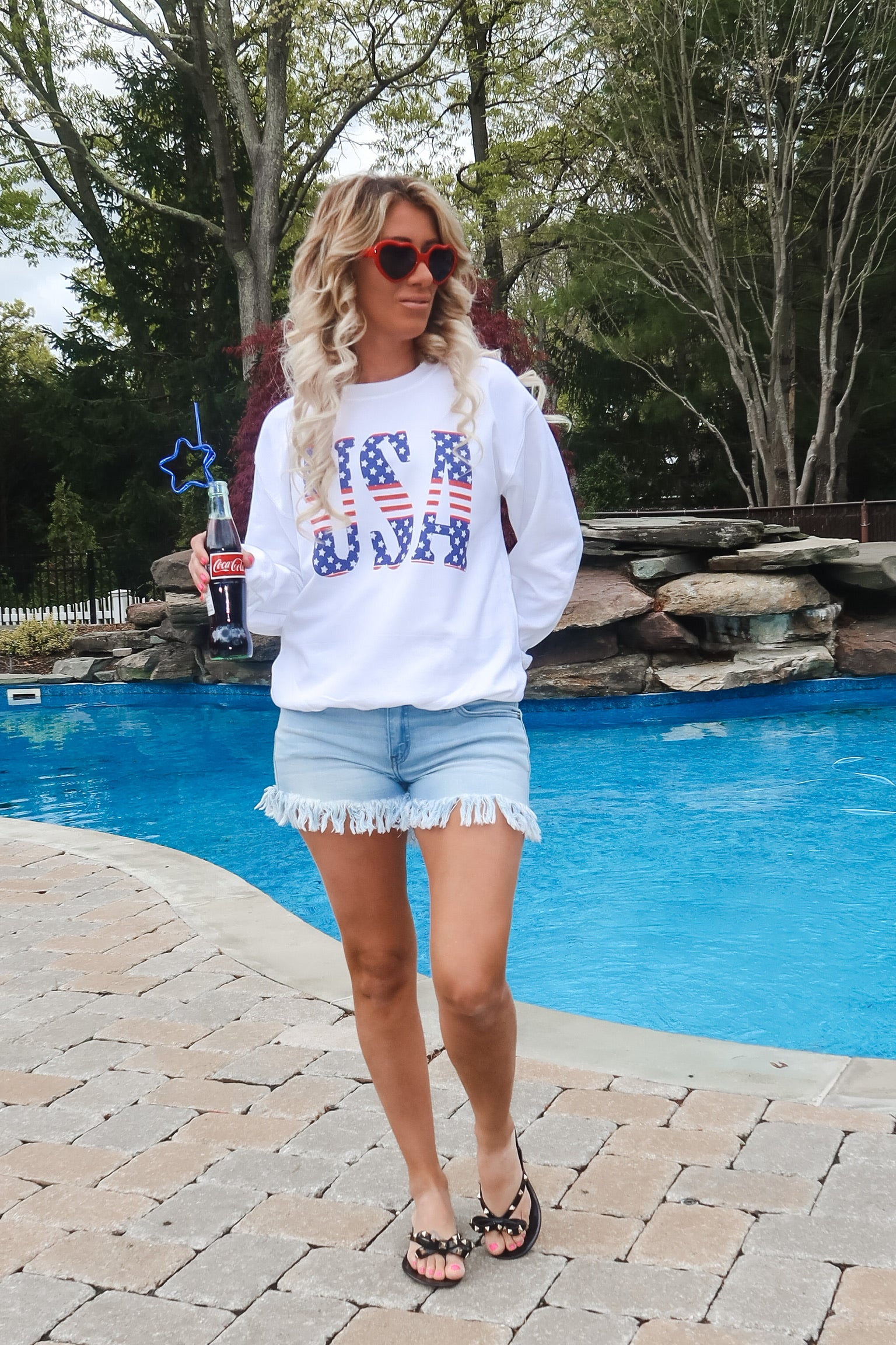 Stars & Stripes USA Oversized Sweatshirt