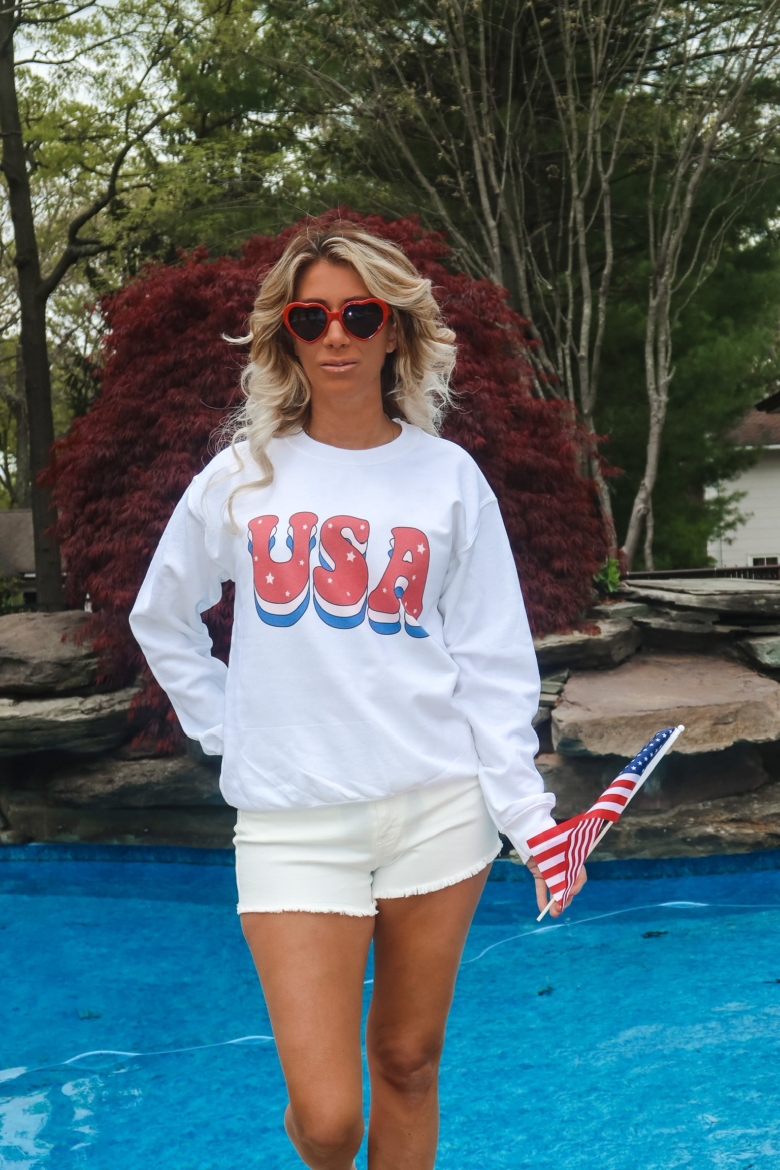 Retro USA Oversized Sweatshirt