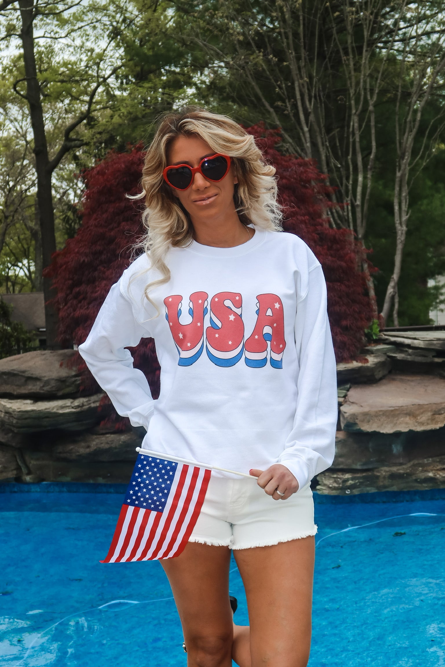 Retro USA Oversized Sweatshirt