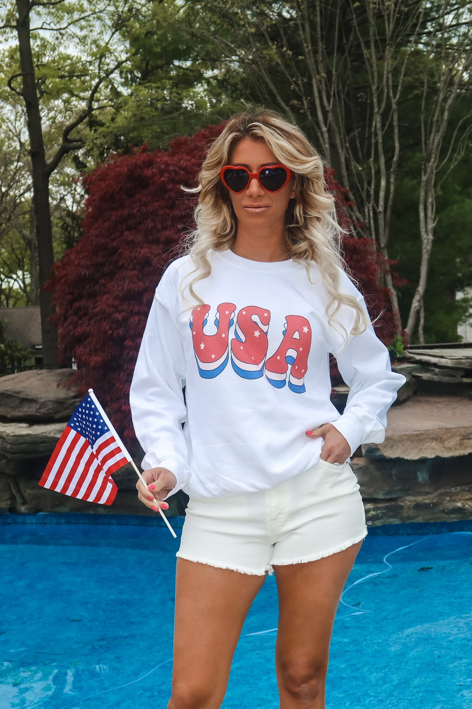 Retro USA Oversized Sweatshirt