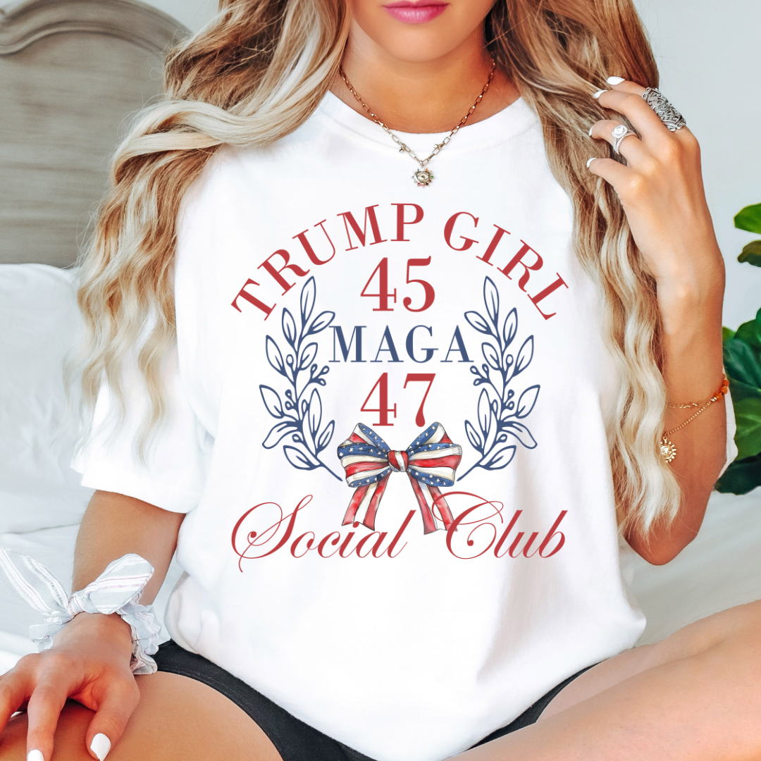 Trump Girl Social Club 2024 Graphic Tshirt