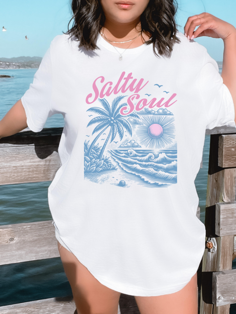 Salty Soul Relaxed Graphic Tshirt