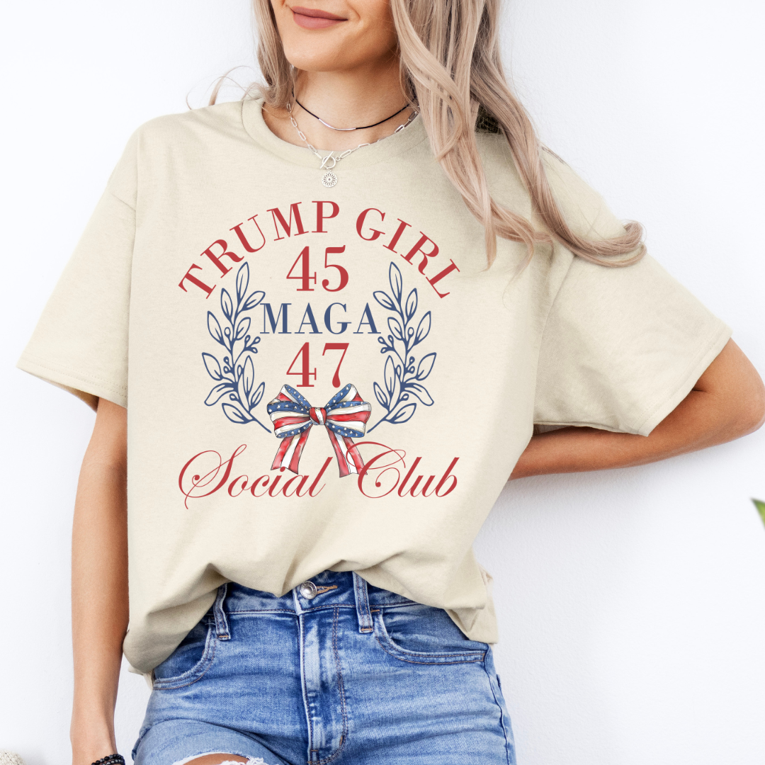 Trump Girl Social Club 2024 Graphic Tshirt