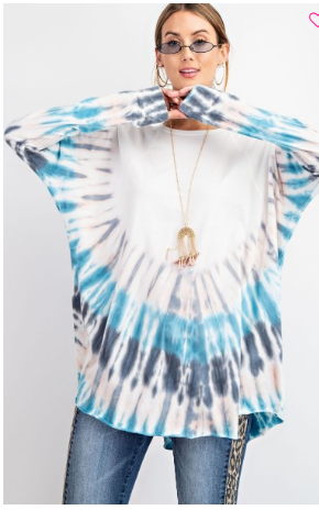 The April Tie Dye Top - Trendz Boutique