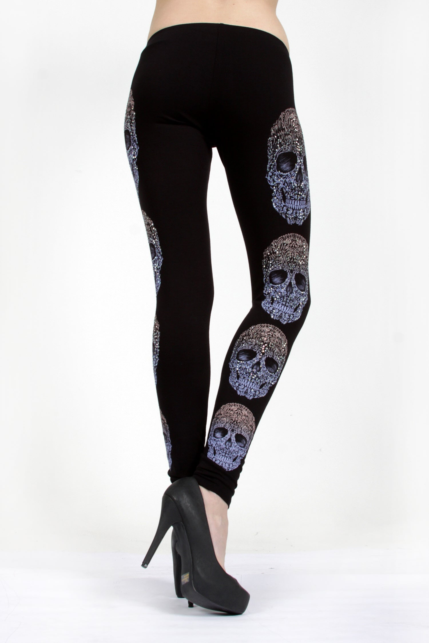 Midnight Skull Leggings - LinnysBoutique