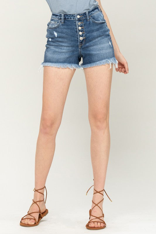 The Britt Denim Shorts - LinnysBoutique