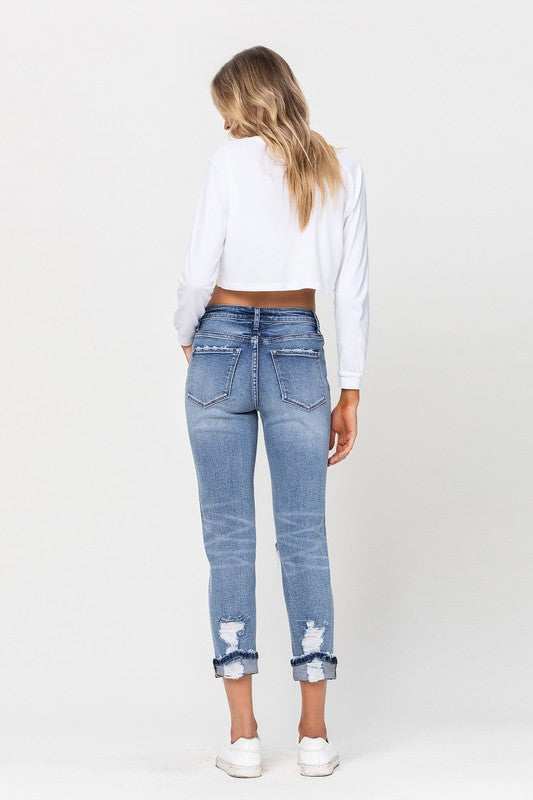 Good Days Stretch Boyfriend Vervet Jeans - Trendz Boutique