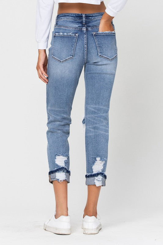 Good Days Stretch Boyfriend Vervet Jeans - Trendz Boutique