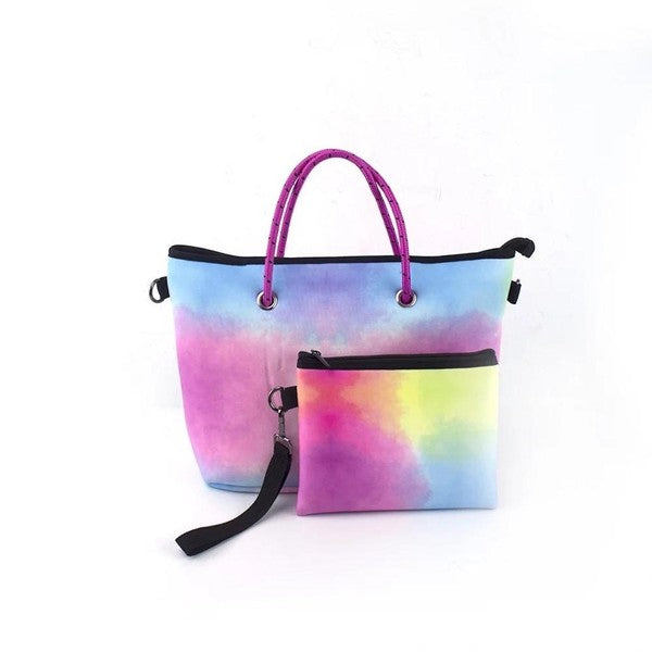 Colorful Mood Neoprene Bag - LinnysBoutique