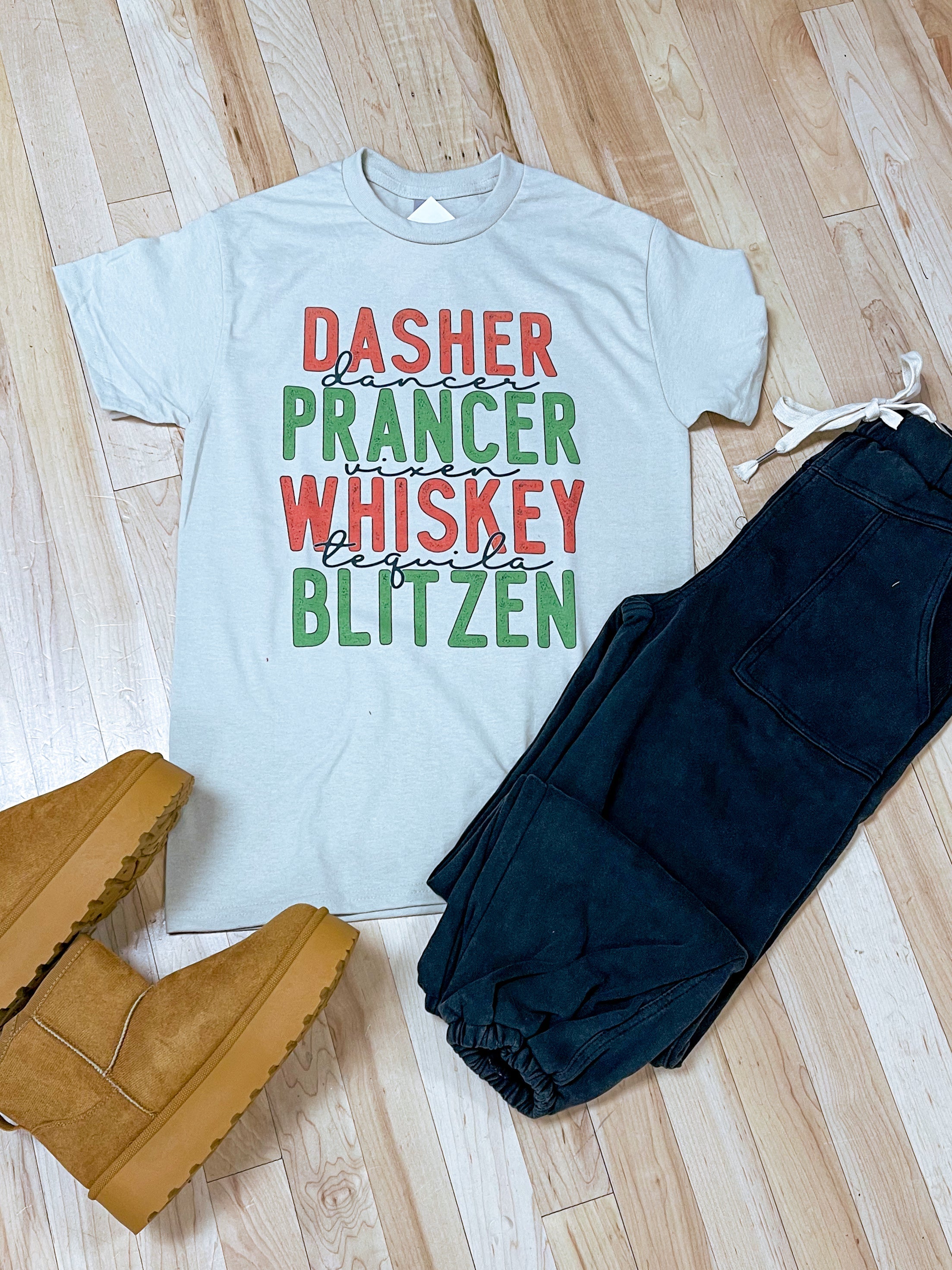 Tipsy Reindeer Sand Tshirt