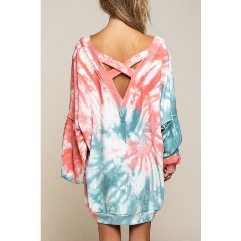 A Whole New Swirl Top- Strawberry - Trendz Boutique