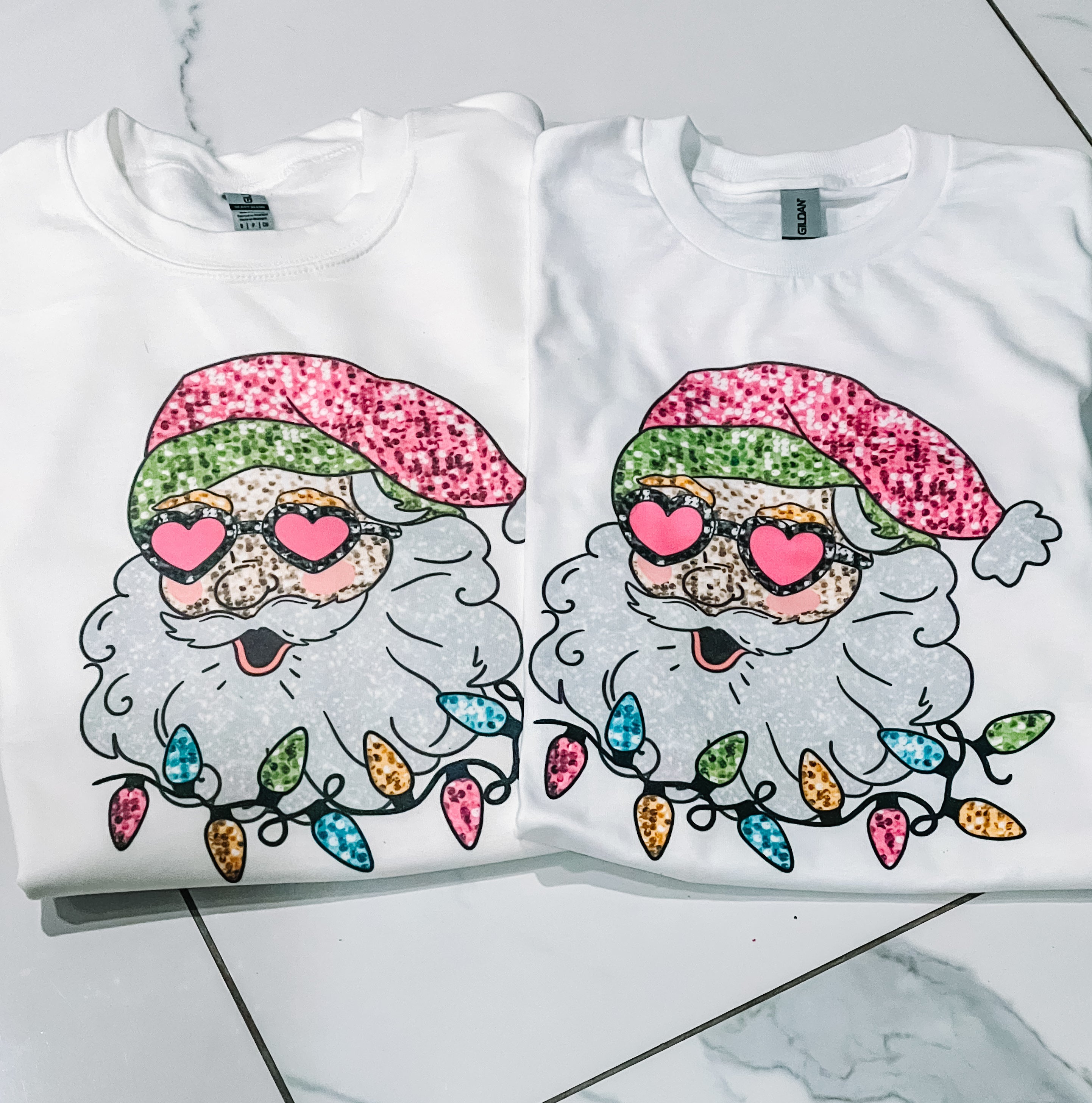 Glitter Santa Oversized Sweatshirt