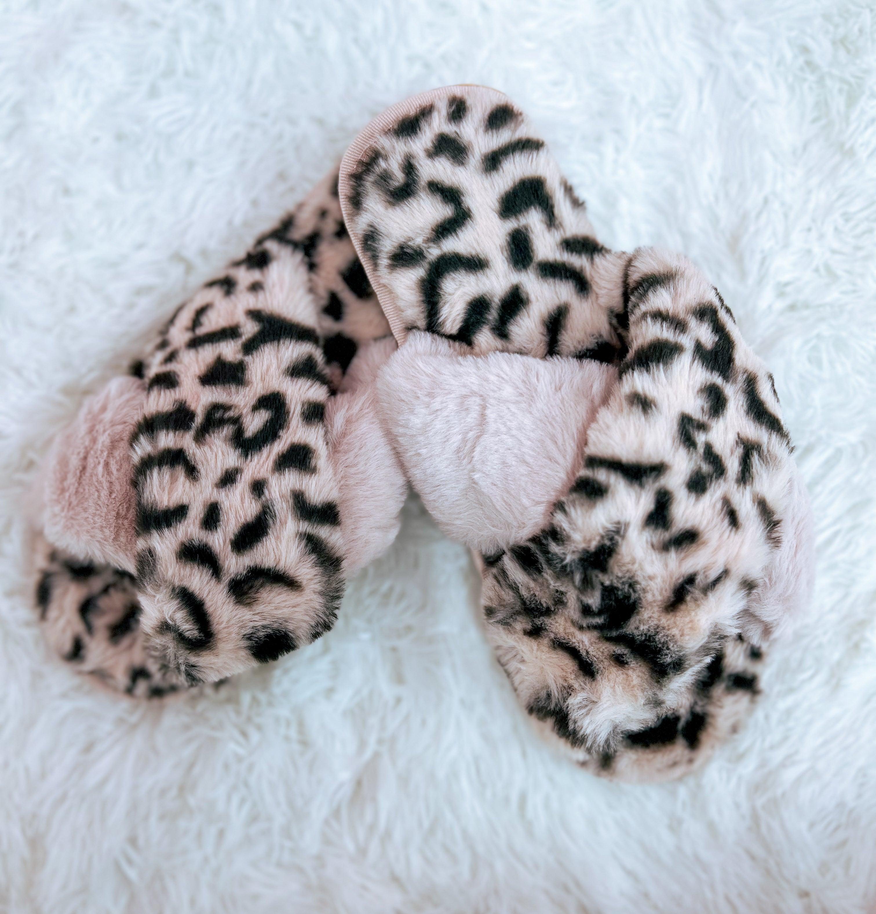 Pink Leopard Slippers