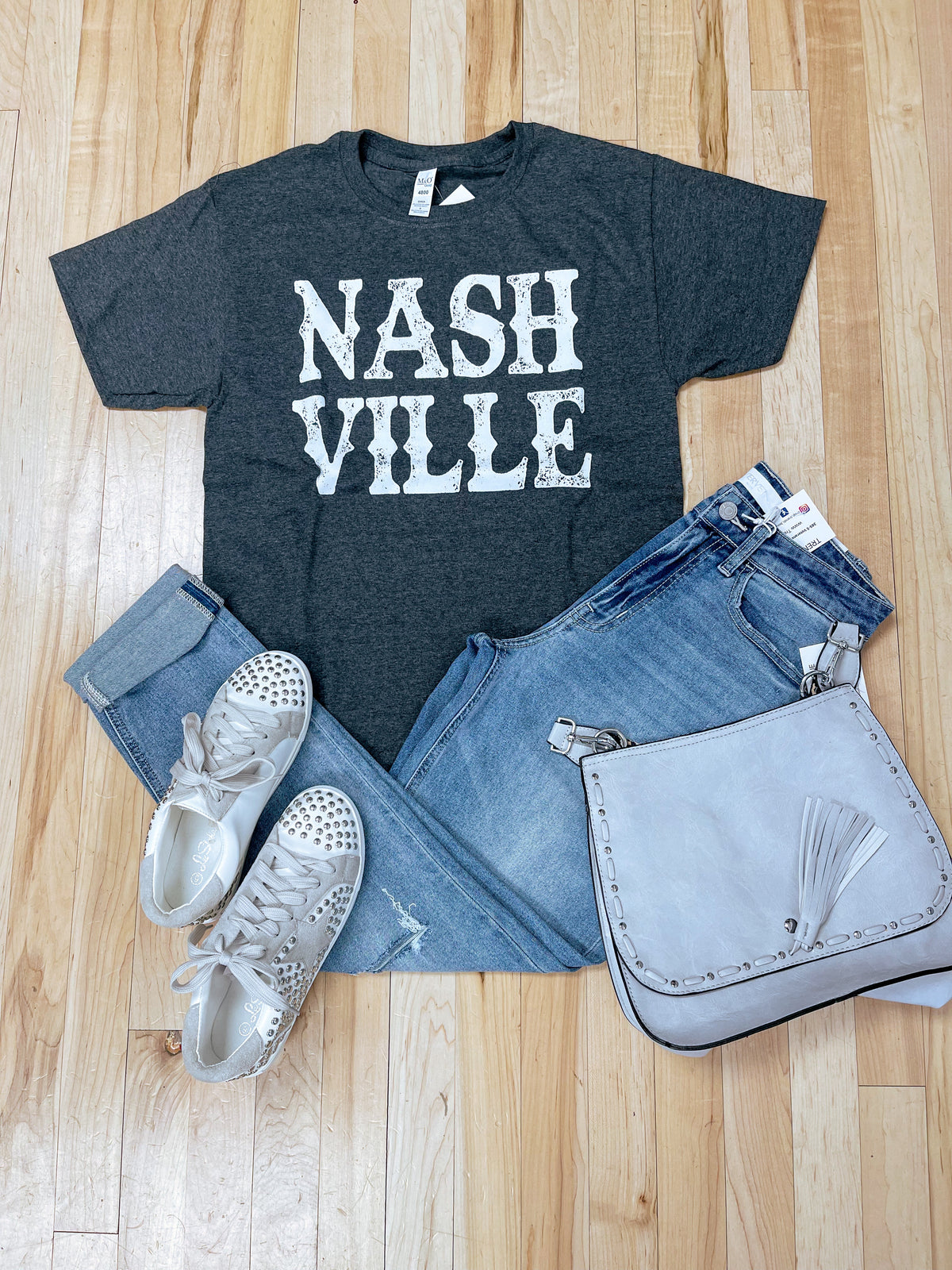 Classic Nashville Heather Charcoal T-Shirt