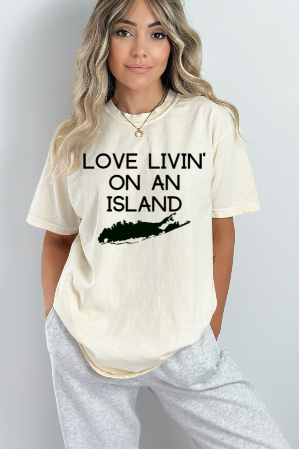 Love Livin' On An Island Ivory T-Shirt - Trendz Boutique