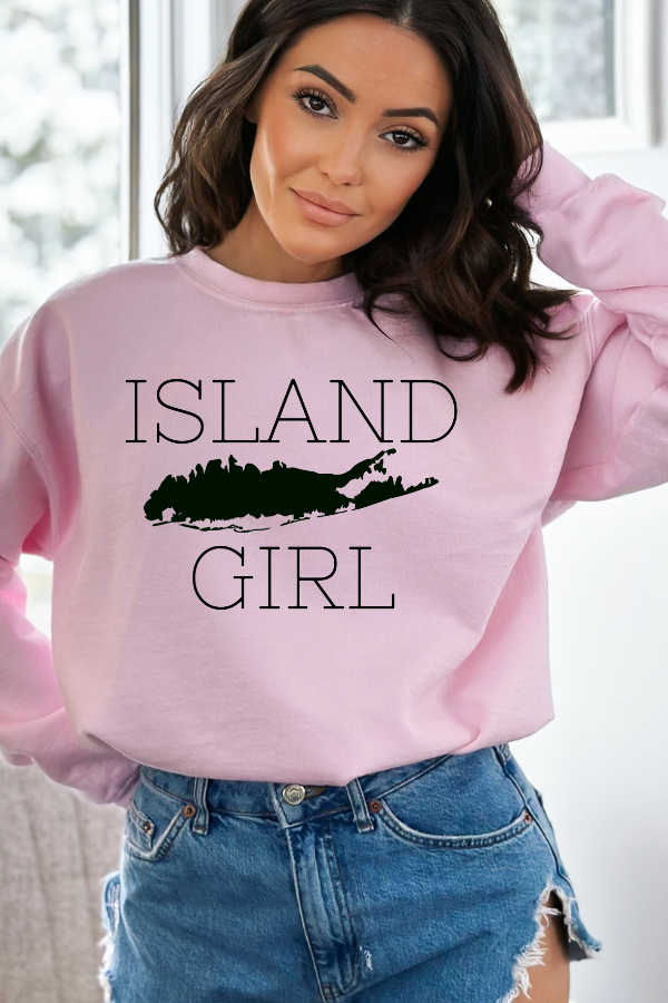 Island Girl Pink Sweatshirt - Trendz Boutique